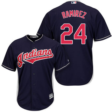 Indians #24 Manny Ramirez Navy Blue Alternate Stitched Youth MLB Jersey Indians #24 Manny Ramirez Navy Blue Alternate Stitched Youth MLB Jersey