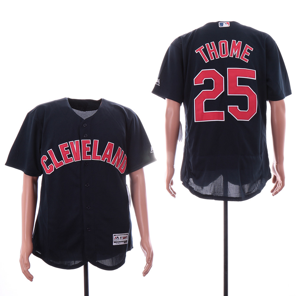 Indians 25 Jim Thome Navy Alternate Flexbase Jersey Indians 25 Jim Thome Navy Alternate Flexbase Jersey