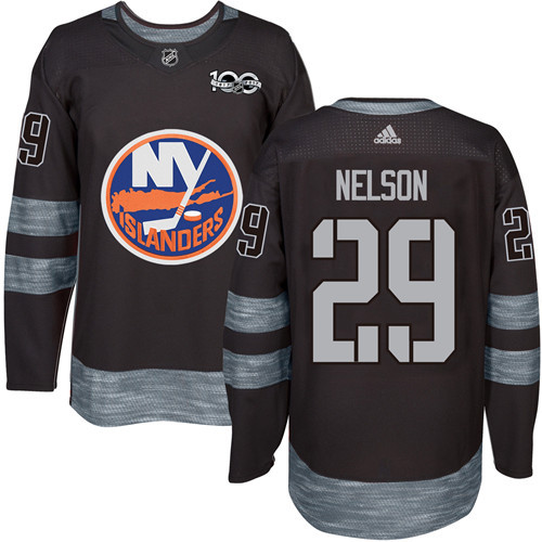 Islanders #29 Brock Nelson Black 1917-2017 100th Anniversary Stitched NHL Jersey Islanders #29 Brock Nelson Black 1917-2017 100th Anniversary Stitched NHL Jersey