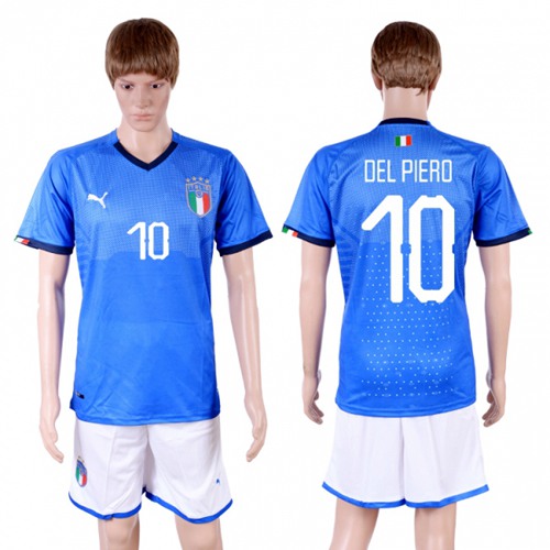 Italy #10 Del Piero Home Soccer Country Jersey Italy #10 Del Piero Home Soccer Country Jersey