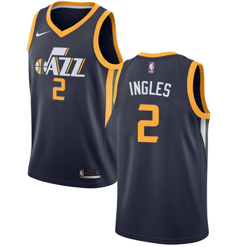 Jazz #2 Joe Ingles Navy Women's Basketball Swingman Icon Edition Jersey