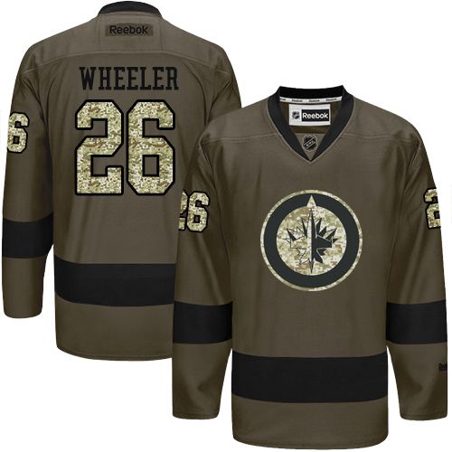 Jets #26 Blake Wheeler Green Salute to Service Stitched NHL Jersey Jets #26 Blake Wheeler Green Salute to Service Stitched NHL Jersey