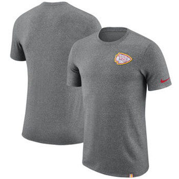 Kansas City Chiefs Nike Marled Patch T-Shirt - Heathered Gray Kansas City Chiefs Nike Marled Patch T-Shirt - Heathered Gray