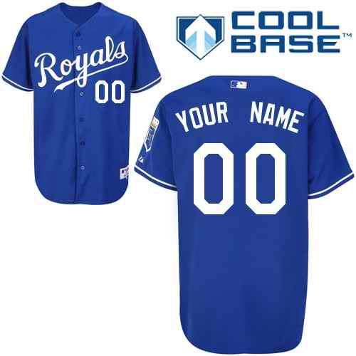 Kansas City Royals Dark Blue Man Custom Jerseys