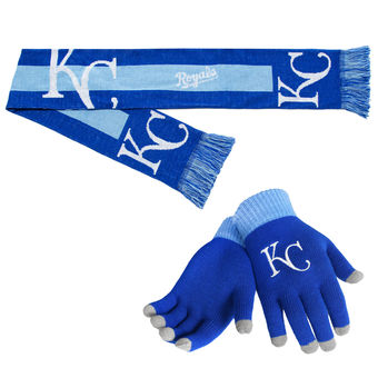 Kansas City Royals Gloves & Scarf Set