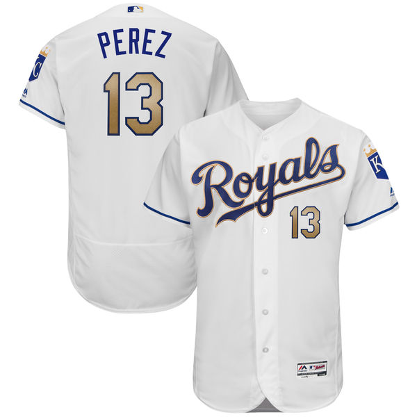 Kansas City Royals Salvador Perez Customized Youth MLB Jersey 