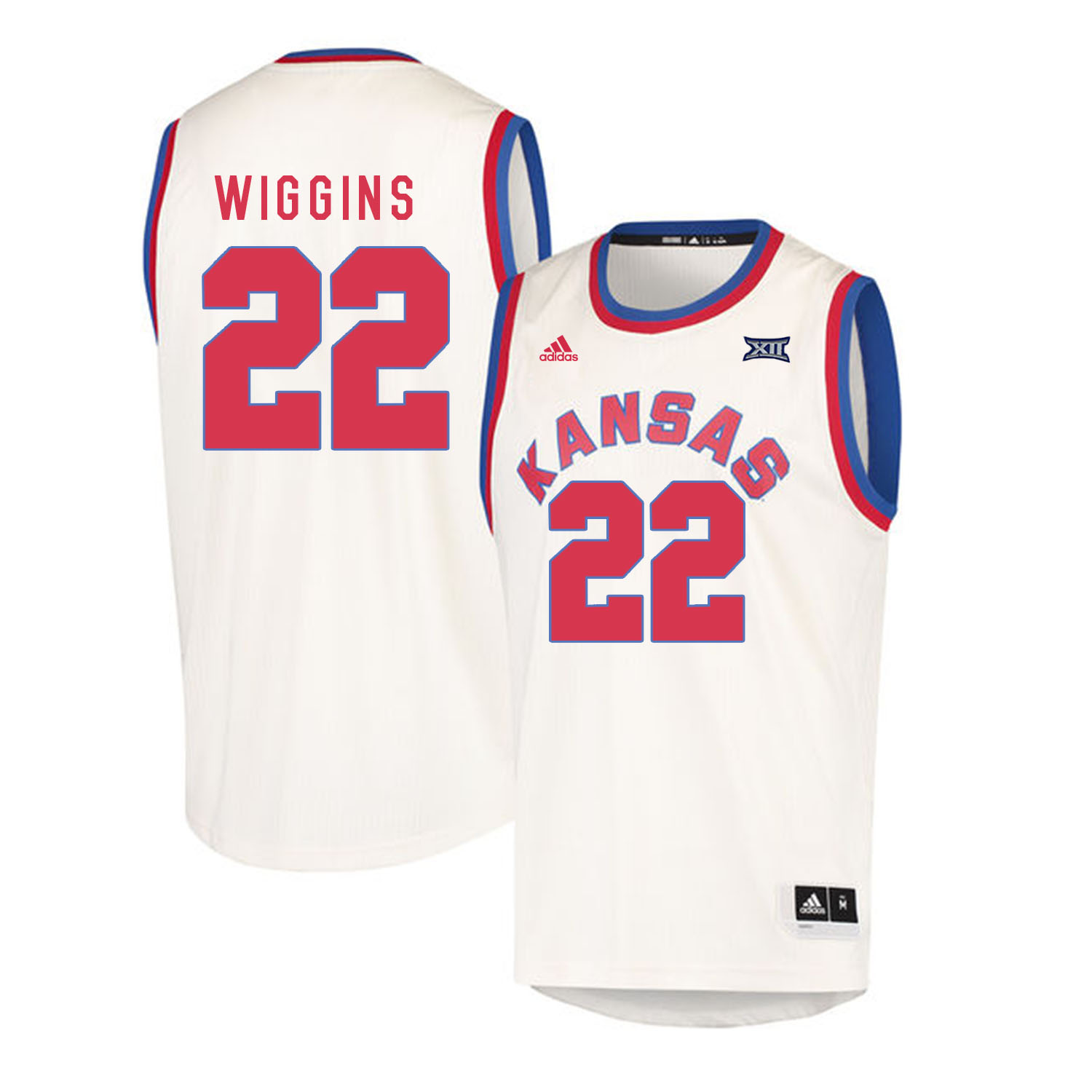 Kansas Jayhawks #22 Andrew Wiggins Cream Throwback College Basketball Jersey
