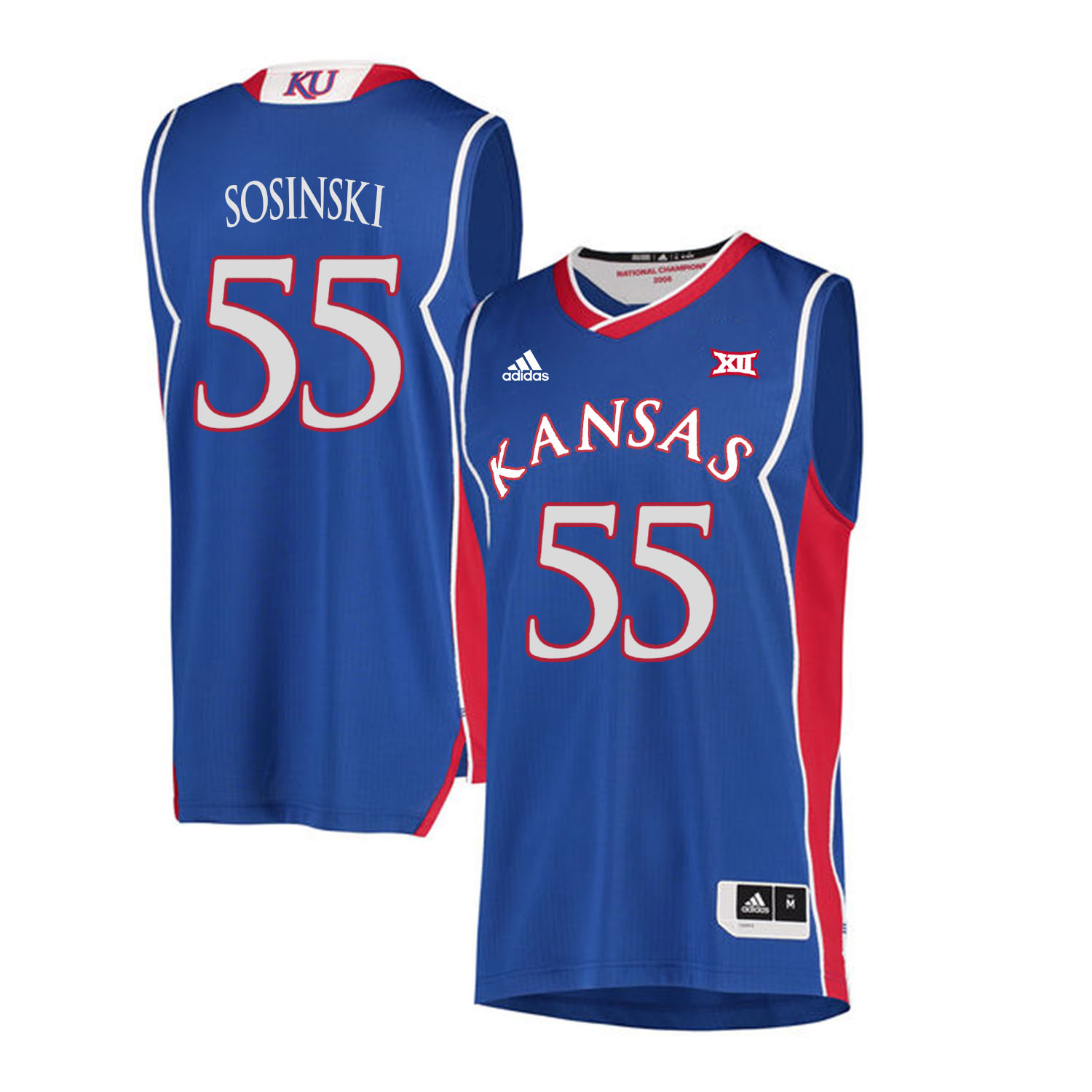 Kansas Jayhawks 55 Jame Sosinski Blue Throwback College Basketball Jersey Kansas Jayhawks 55 Jame Sosinski Blue Throwback College Basketball Jersey