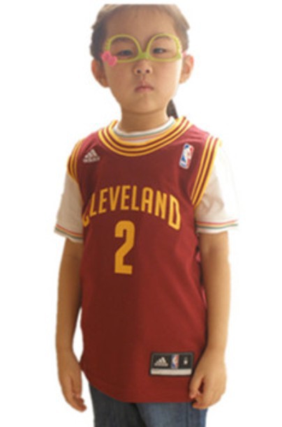 Kid Kyrie Irving Cleveland Cavaliers #2 Red Jersey