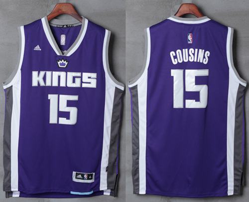 Kings #15 DeMarcus Cousins Purple New Stitched NBA Jersey Kings #15 DeMarcus Cousins Purple New Stitched NBA Jersey