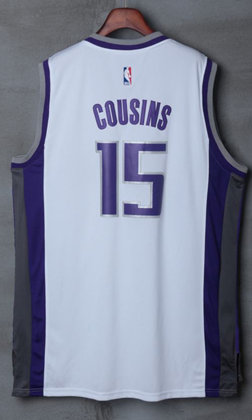 Kings #15 DeMarcus Cousins White New Stitched NBA Jersey Kings #15 DeMarcus Cousins White New Stitched NBA Jersey
