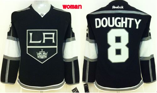 Kings #8 Drew Doughty Black Home Women's Stitched NHL Jersey Kings #8 Drew Doughty Black Home Women's Stitched NHL Jersey