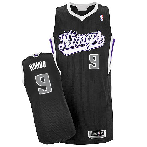 Kings #9 Rajon Rondo Black Stitched NBA Jersey Kings #9 Rajon Rondo Black Stitched NBA Jersey