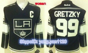 Kings #99 Wayne Gretzky Black Home Women's Stitched NHL Jersey Kings #99 Wayne Gretzky Black Home Women's Stitched NHL Jersey