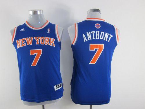 Knicks #7 Carmelo Anthony Blue Stitched Youth NBA Jersey Knicks #7 Carmelo Anthony Blue Stitched Youth NBA Jersey