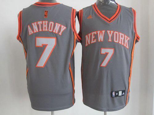 Knicks #7 Carmelo Anthony Grey Graystone Fashion Stitched NBA Jersey Knicks #7 Carmelo Anthony Grey Graystone Fashion Stitched NBA Jersey