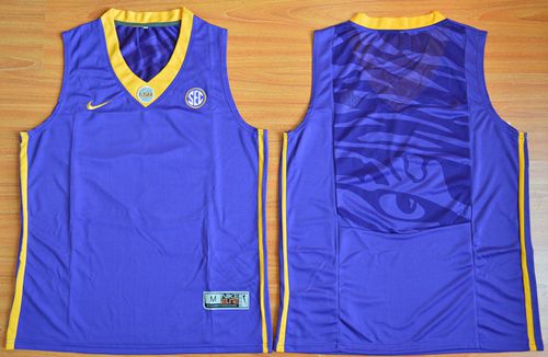 LSU Tigers Blank Purple Basketball Stitched NCAA Jersey LSU Tigers Blank Purple Basketball Stitched NCAA Jersey