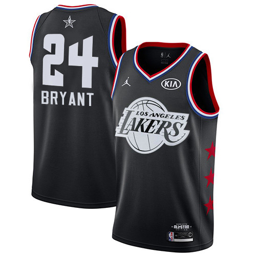 Lakers #24 Kobe Bryant Black Women's Basketball Jordan Swingman 2019 All-Star Game Jersey Lakers #24 Kobe Bryant Black Women's Basketball Jordan Swingman 2019 All-Star Game Jersey