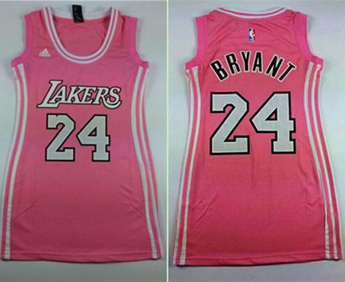 Lakers #24 Kobe Bryant Pink Dress Women's Stitched NBA Jersey Lakers #24 Kobe Bryant Pink Dress Women's Stitched NBA Jersey