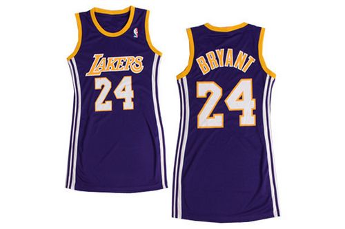 Lakers #24 Kobe Bryant Purple Women's Dress Stitched NBA Jersey Lakers #24 Kobe Bryant Purple Women's Dress Stitched NBA Jersey