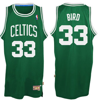 Larry Bird Boston Celtics Customized adidas Hardwood Classics Swingman Jersey – Kelly Green