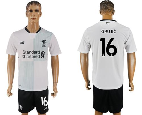 Liverpool #16 Grujic Away Soccer Club Jersey Liverpool #16 Grujic Away Soccer Club Jersey