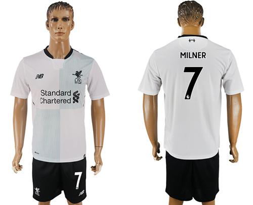 Liverpool #7 Milner Away Soccer Club Jersey Liverpool #7 Milner Away Soccer Club Jersey