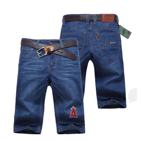 Los Angeles Angels Team Logo Deep Blue MLB Jeans