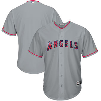 Los Angeles Angels of Anaheim Majestic 2017 Stars & Stripes Cool Base Team Jersey - Gray