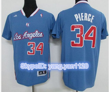Los Angeles Clippers #34 Paul Pierce Light Blue Pride Swingman Stitched NBA Jersey
