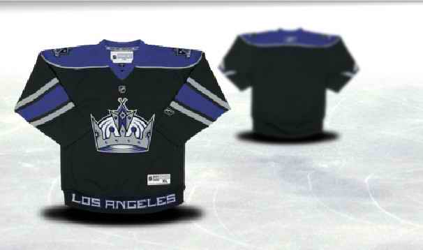 Los Angeles Kings Youth Customized Black Jersey