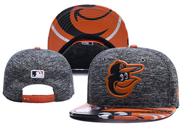 MLB Baltimore Orioles Team Logo Gray Adjustable Hat