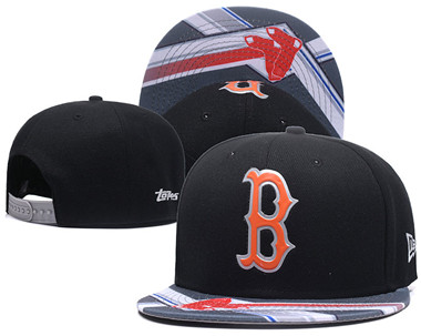 MLB Boston Red Sox Team Logo Black Snapback Adjustable Hat 6 MLB Boston Red Sox Team Logo Black Snapback Adjustable Hat 6