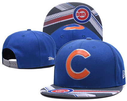 MLB Chicago Cubs Team Logo Blue Adjustable Hat A32