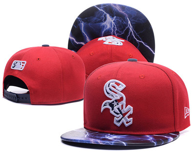 MLB Chicago White Sox USA Flag Logo Red Adjustable Hat LH MLB Chicago White Sox USA Flag Logo Red Adjustable Hat LH
