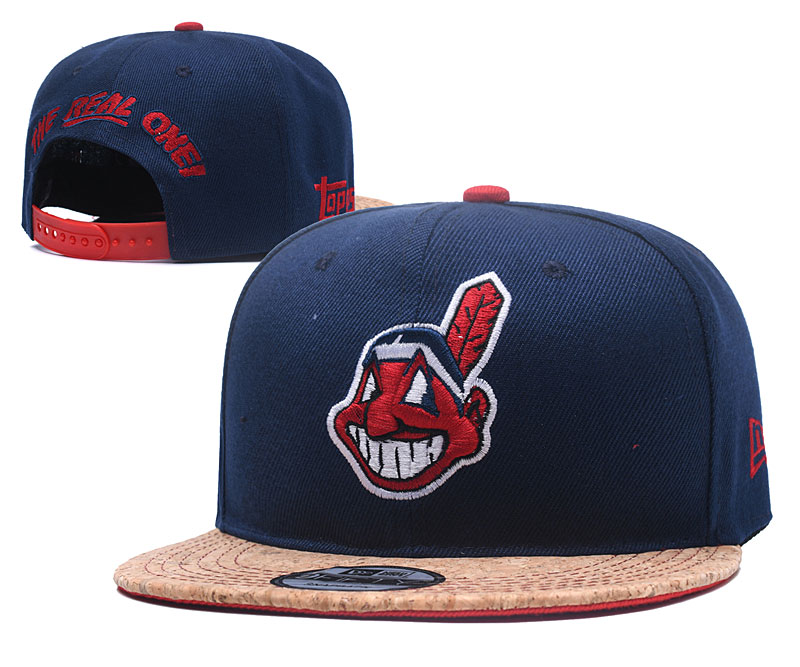 MLB Cleveland Indians Fresh Logo Navy Adjustable Hat YD