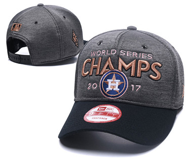MLB Houston Houston Astros Graphite 2017 World Series Champions Peaked Adjustable Hat
