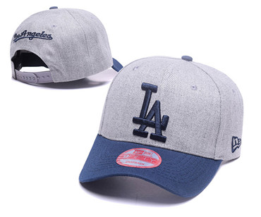 MLB Los Angeles Dodgers Gray Mitchell & Ness Stitched Snapback Adjustable Hat 30
