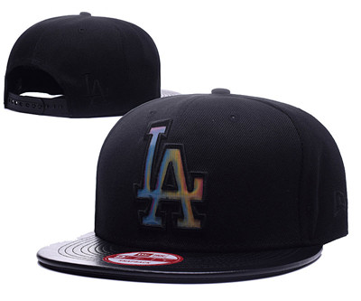 MLB Los Angeles Dodgers Team Logo Black Snapback Adjustable Hat G105