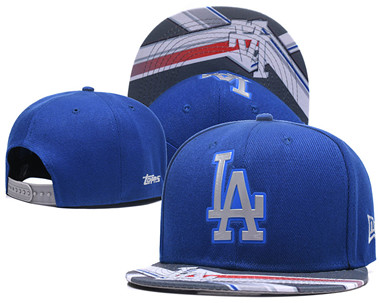 MLB Los Angeles Dodgers Team Logo Blue Snapback Adjustable Hat 56