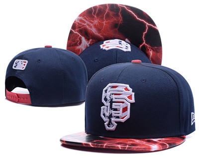 MLB San Francisco Giants USA Flag Logo Navy Adjustable Hat LH