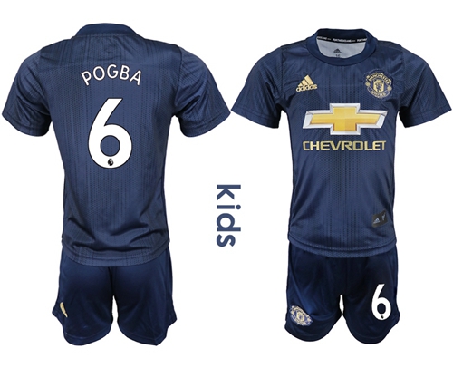 Manchester United #6 Pogba Third Kid Soccer Club Jersey - 副本 Manchester United #6 Pogba Third Kid Soccer Club Jersey - 副本