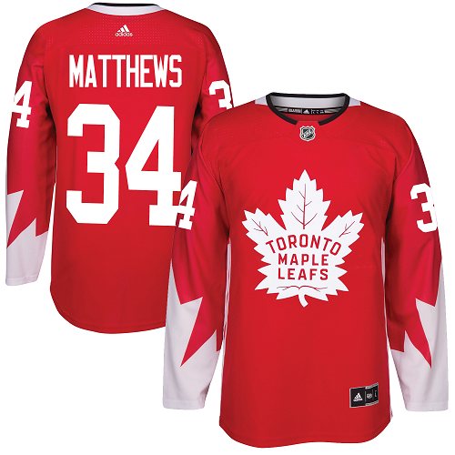 Maple Leafs #34 Auston Matthews Red Alternate Stitched Youth NHL Jersey