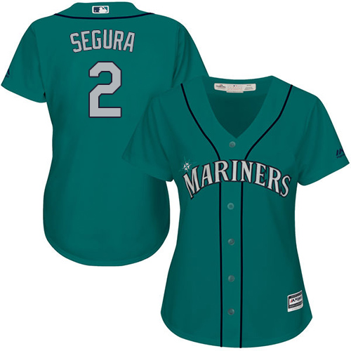 Mariners #2 Jean Segura Green Alternate Women's Stitched Baseball Jersey Mariners #2 Jean Segura Green Alternate Women's Stitched Baseball Jersey