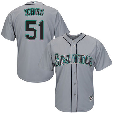 Mariners #51 Ichiro Suzuki Grey Cool Base Stitched Youth MLB Jersey Mariners #51 Ichiro Suzuki Grey Cool Base Stitched Youth MLB Jersey