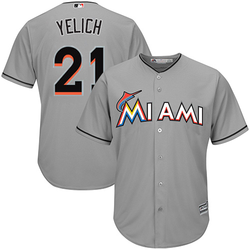 Marlins #21 Christian Yelich Grey Cool Base Stitched Youth MLB Jersey Marlins #21 Christian Yelich Grey Cool Base Stitched Youth MLB Jersey