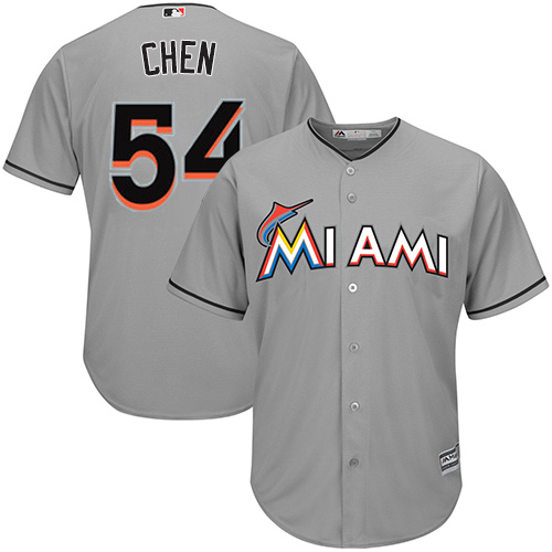Marlins #54 Wei-Yin Chen Grey Cool Base Stitched Youth MLB Jersey Marlins #54 Wei-Yin Chen Grey Cool Base Stitched Youth MLB Jersey
