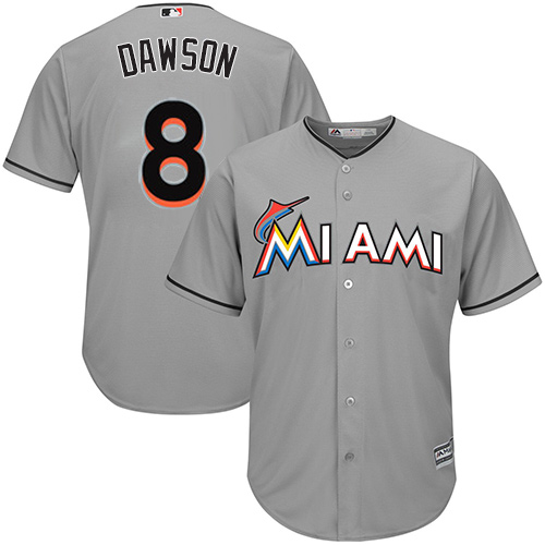 Marlins #8 Andre Dawson Grey Cool Base Stitched Youth MLB Jersey Marlins #8 Andre Dawson Grey Cool Base Stitched Youth MLB Jersey