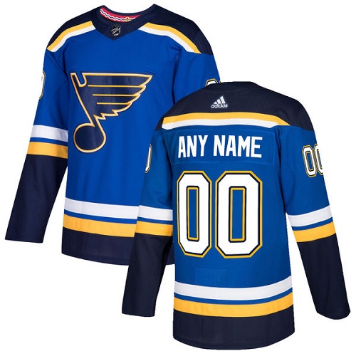 Men's Adidas Blues Personalized Authentic Royal Blue Home NHL Jersey Men's Adidas Blues Personalized Authentic Royal Blue Home NHL Jersey