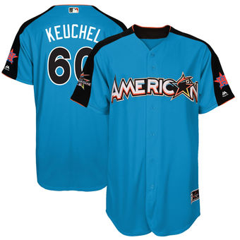 Men's American League Astros Dallas Keuchel Majestic Blue 2017 MLB All-Star Game Home Run Derby Player Jersey Men's American League Astros Dallas Keuchel Majestic Blue 2017 MLB All-Star Game Home Run Derby Player Jersey